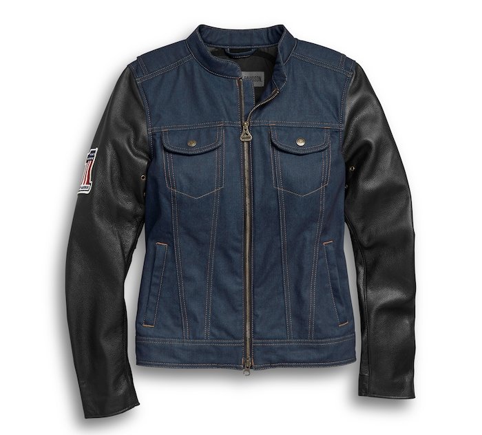 Women's Arterial Abrasion-Resistant Denim Riding Jacket