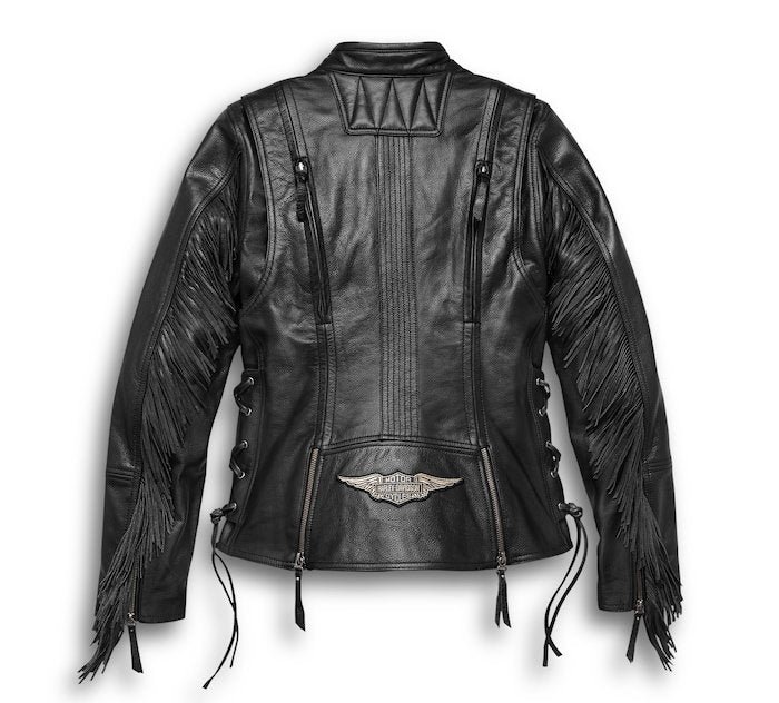 Women's Boone Fringed Leather Jacket