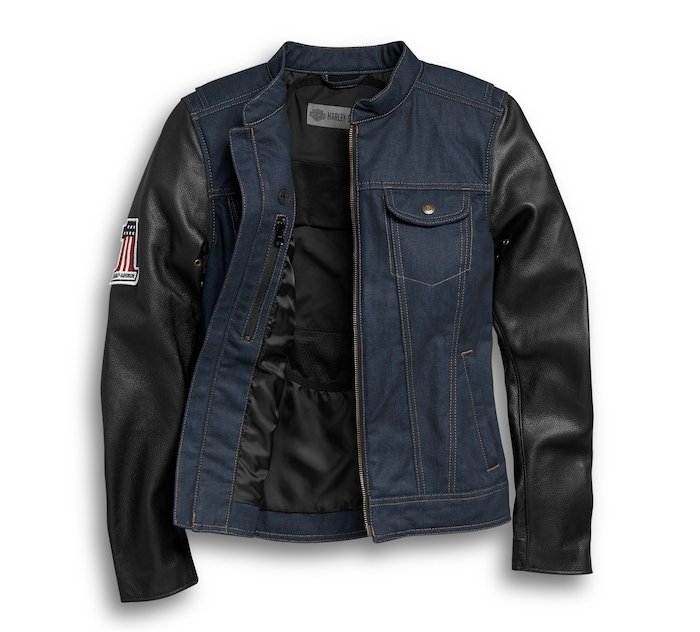 Women's Arterial Abrasion-Resistant Denim Riding Jacket