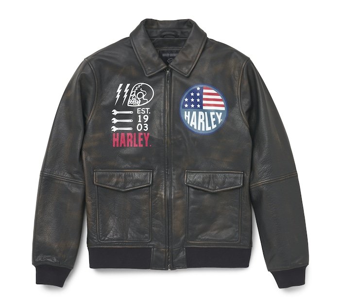 Men's Archer Bomber Leather Jacket