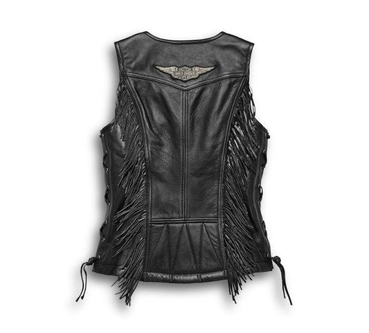 Women's Boone Fringed Leather Vest