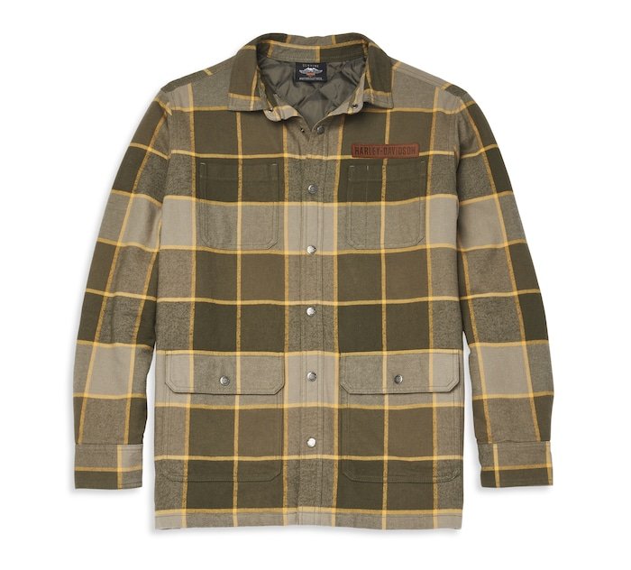 Men's Vintage Plaid Shirt Jacket