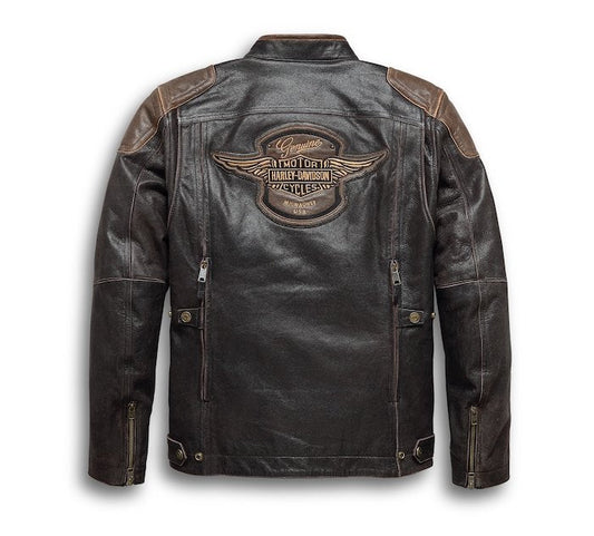 Men's H-D Triple Vent System Trostel Leather Jacket