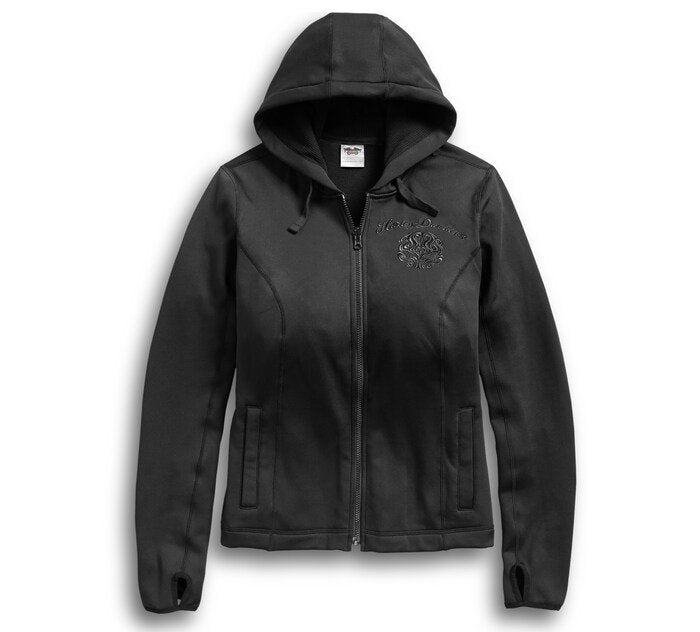 Women's Scroll Skull 3-in-1 Riding Jacket